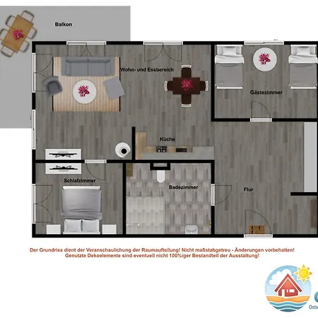 アパート Hanseresidenz I Whg 14 *