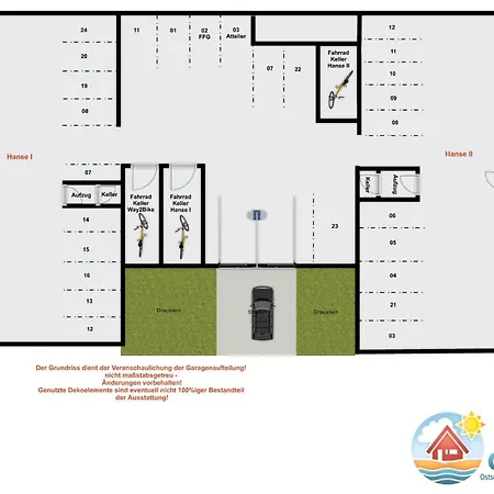 アパート Hanseresidenz I Whg 14